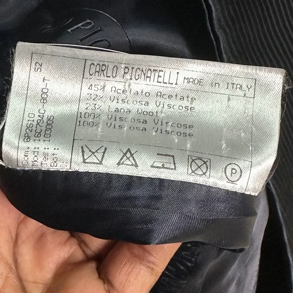 Elegant Black Pinstripe Men's Vest - Picture 6 of 6